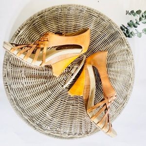 Size 7 - Sam Edelman Sahara Cognac Leather Heels